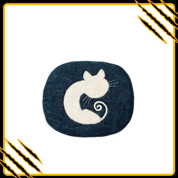 Coussin pour chat fani-mat-pix – confort et douceur en laine feutrée naturelle