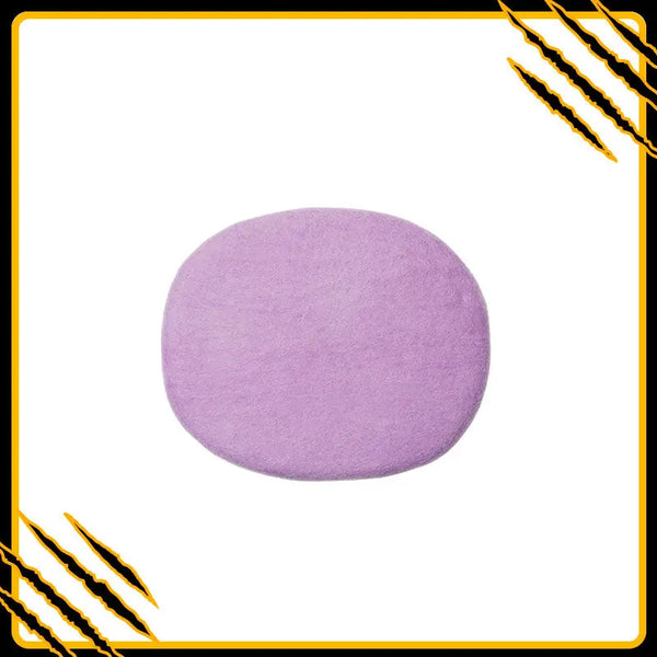 Coussin pour chat lilas-mat – confort et douceur en laine feutrée naturelle
