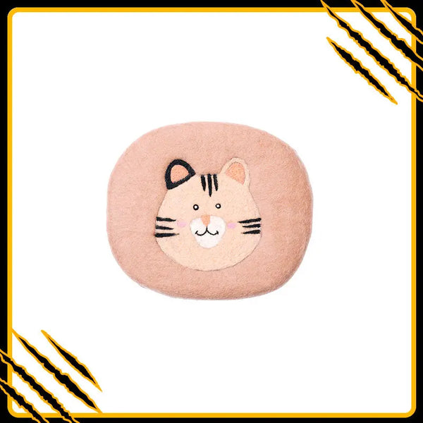 Coussin tapis decoration pour chat yeti-mat-res – confort et douceur en laine feutrée naturelle