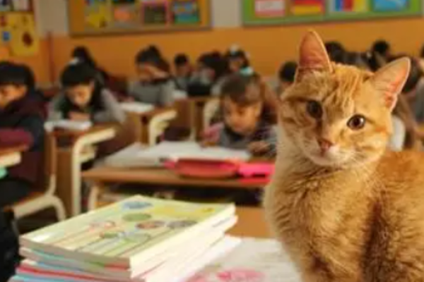 Chat installé seul dans sa grotte en laine de mouton feutrée MariGold