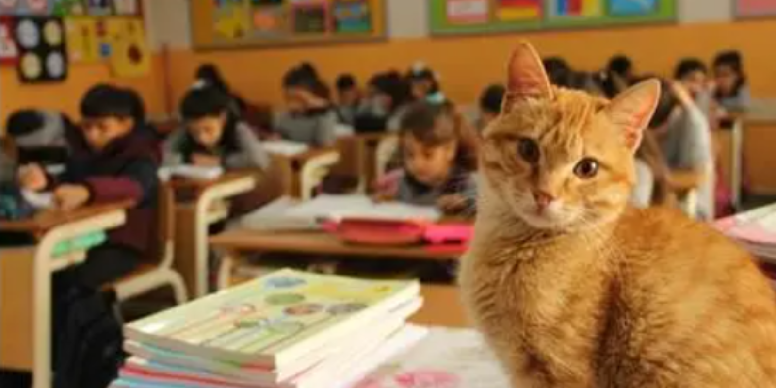 Chat installé seul dans sa grotte en laine de mouton feutrée MariGold