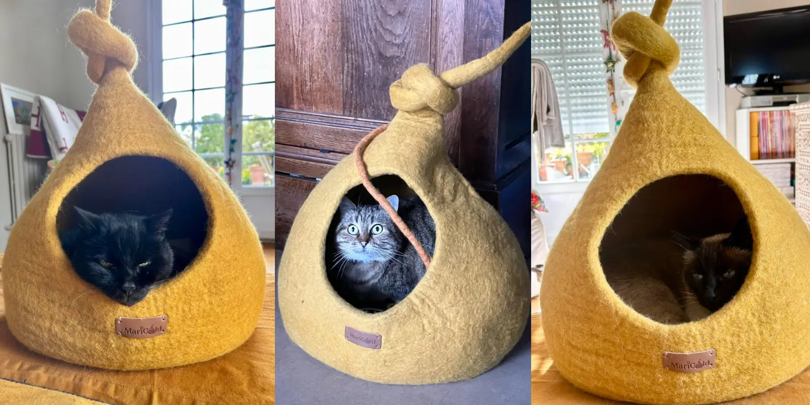 tipi, grotte, abris, panier pour chat Marigold