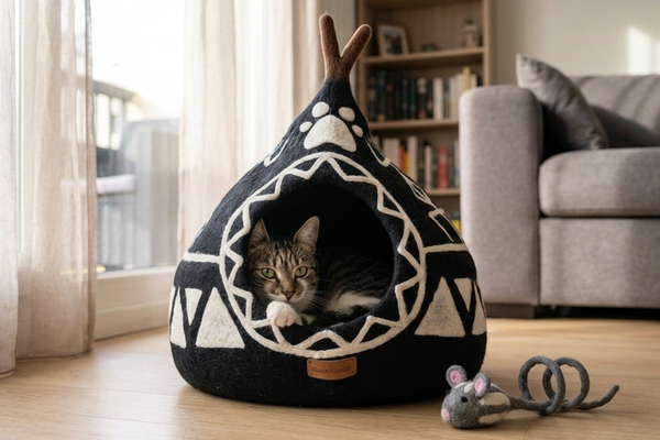 maison-de-chat-en-laine-naturelle