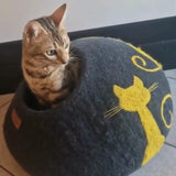 maison pour chat en laine de mouton naturelle