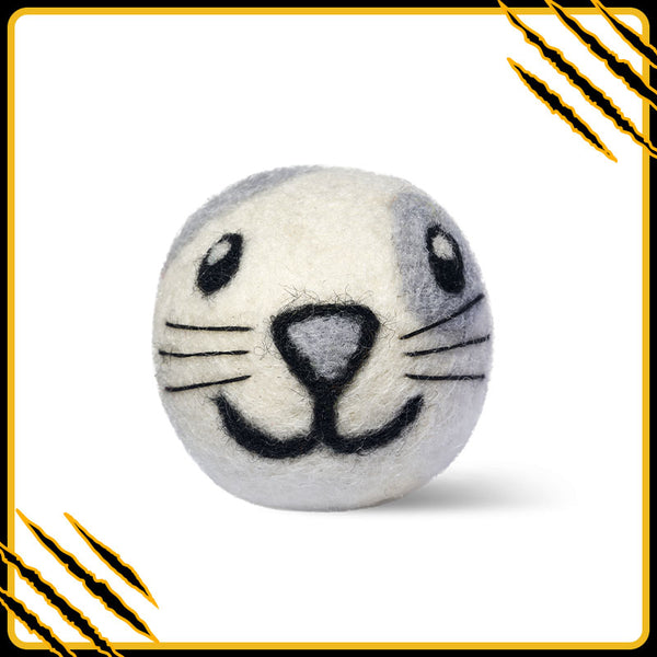 Balle en feutre de laine abbie-ball – jouet naturel et amusant pour chat