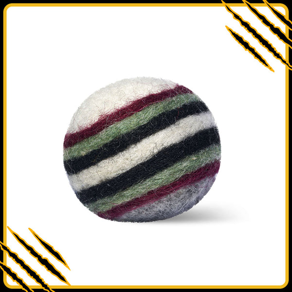 Balle en feutre de laine comet – jouet naturel et amusant pour chat