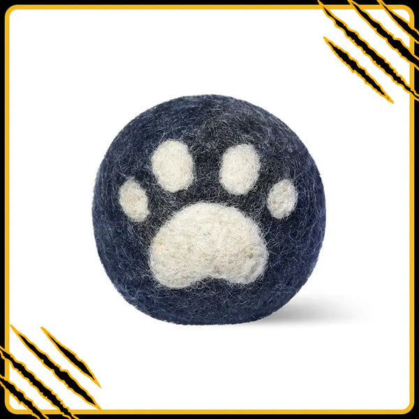 Balle en feutre de laine fani-ball – jouet naturel et amusant pour chat
