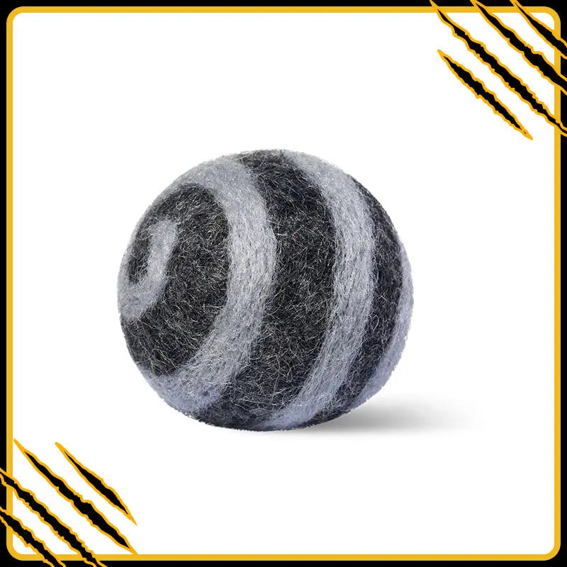 Balle en feutre de laine galax – jouet naturel et amusant pour chat