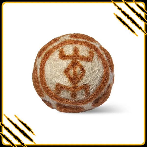 Balle en feutre de laine stone-ball-1 – jouet naturel et amusant pour chat