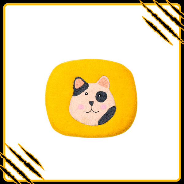 Coussin pour chat abbie-mat-res – confort et douceur en laine feutrée naturelle