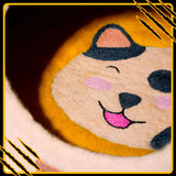Coussin pour chat abbie-mat-res – confort et douceur en laine feutrée naturelle in
