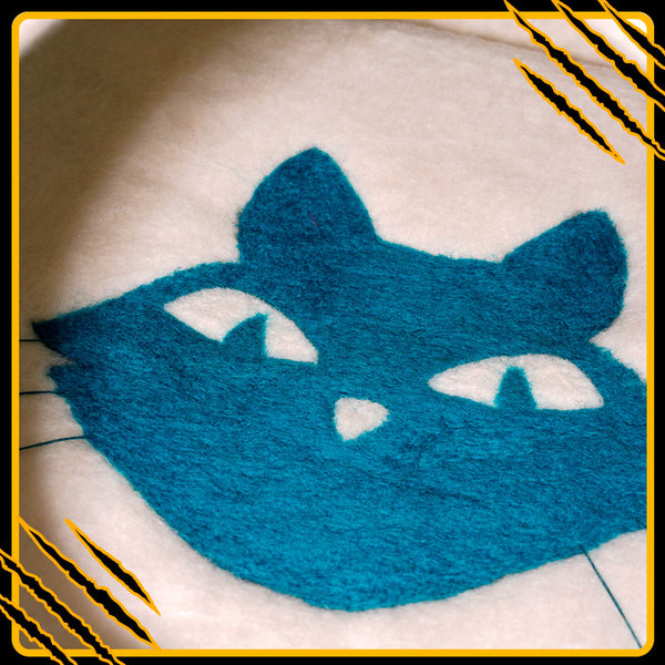 Coussin pour chat aquas-mat-drac – confort et douceur en laine feutrée naturelle in