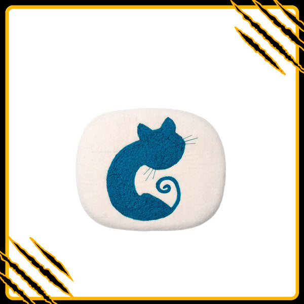 Coussin pour chat aquas-mat-pix – confort et douceur en laine feutrée naturelle
