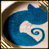 Coussin pour chat aquas-mat-pix – confort et douceur en laine feutrée naturelle in