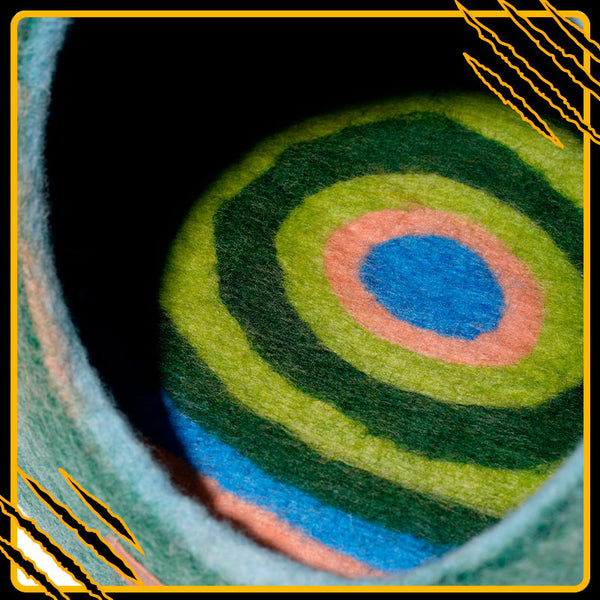 Coussin pour chat beauty-mat-flow – confort et douceur en laine feutrée naturelle in
