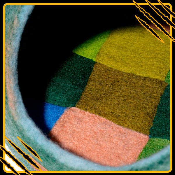 Coussin pour chat beauty-mat-squit – confort et douceur en laine feutrée naturelle in