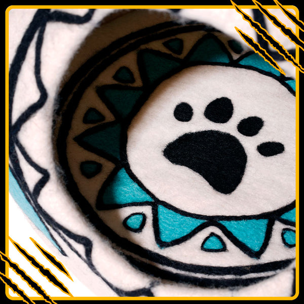 Coussin pour chat copie-de-dream-mat-paw – confort et douceur en laine feutrée naturelle in