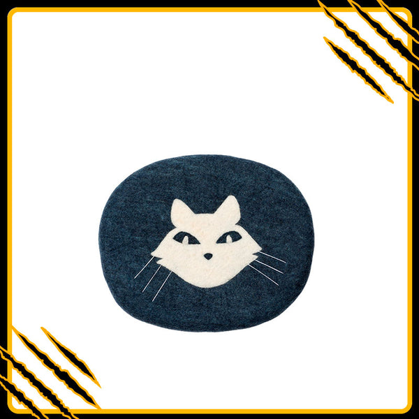 Coussin pour chat fani-mat-drac – confort et douceur en laine feutrée naturelle