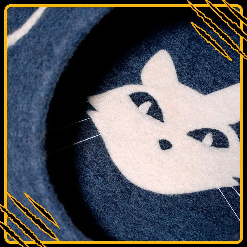 Coussin pour chat fani-mat-drac – confort et douceur en laine feutrée naturelle in