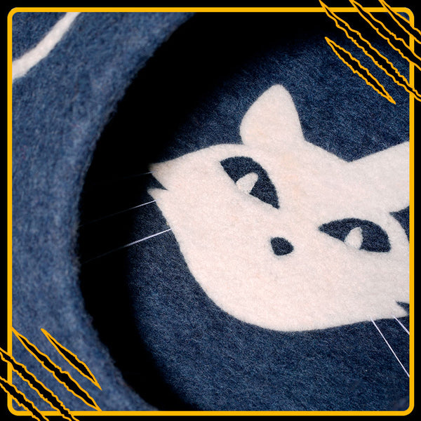 Coussin pour chat fani-mat-drac – confort et douceur en laine feutrée naturelle in