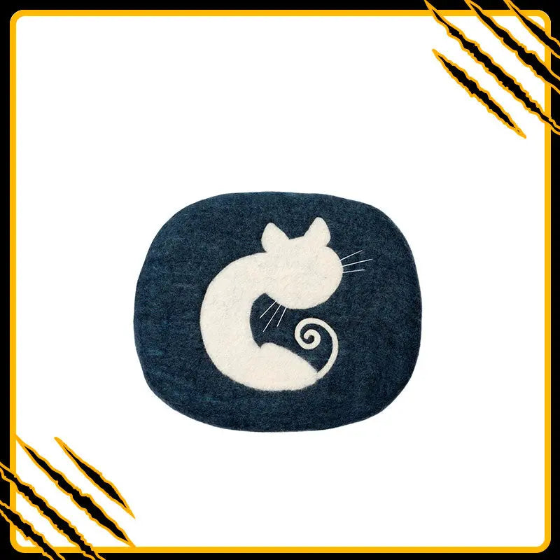 Coussin pour chat fani-mat-pix – confort et douceur en laine feutrée naturelle