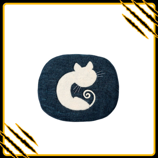 Coussin pour chat fani-mat-pix – confort et douceur en laine feutrée naturelle