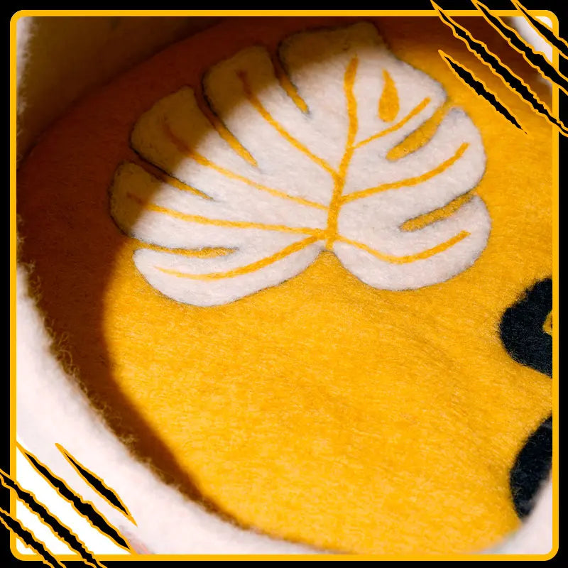 Coussin pour chat leaf-mat-twin – confort et douceur en laine feutrée naturelle in