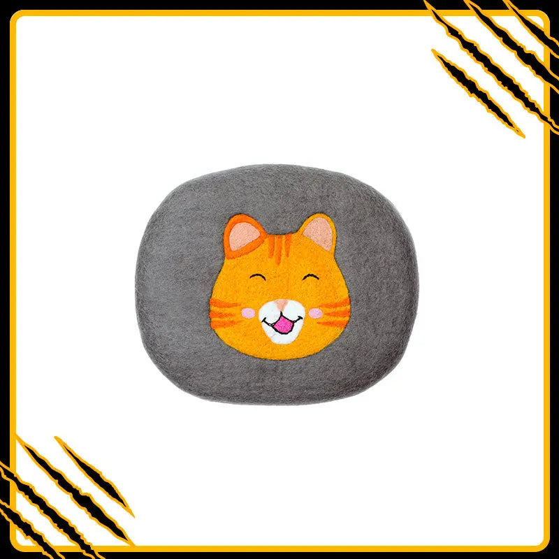 Coussin pour chat ossi-mat-joy – confort et douceur en laine feutrée naturelle