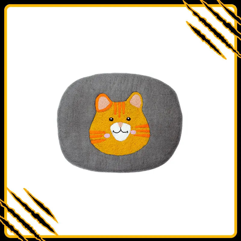 Coussin pour chat ossi-mat-res – confort et douceur en laine feutrée naturelle