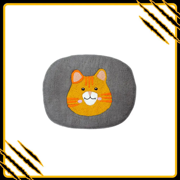 Coussin pour chat ossi-mat-res – confort et douceur en laine feutrée naturelle