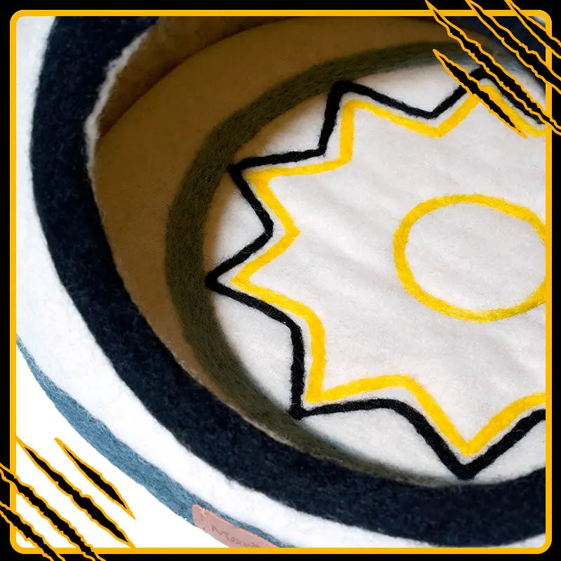 Coussin pour chat pokah-mat-stary – confort et douceur en laine feutrée naturelle in