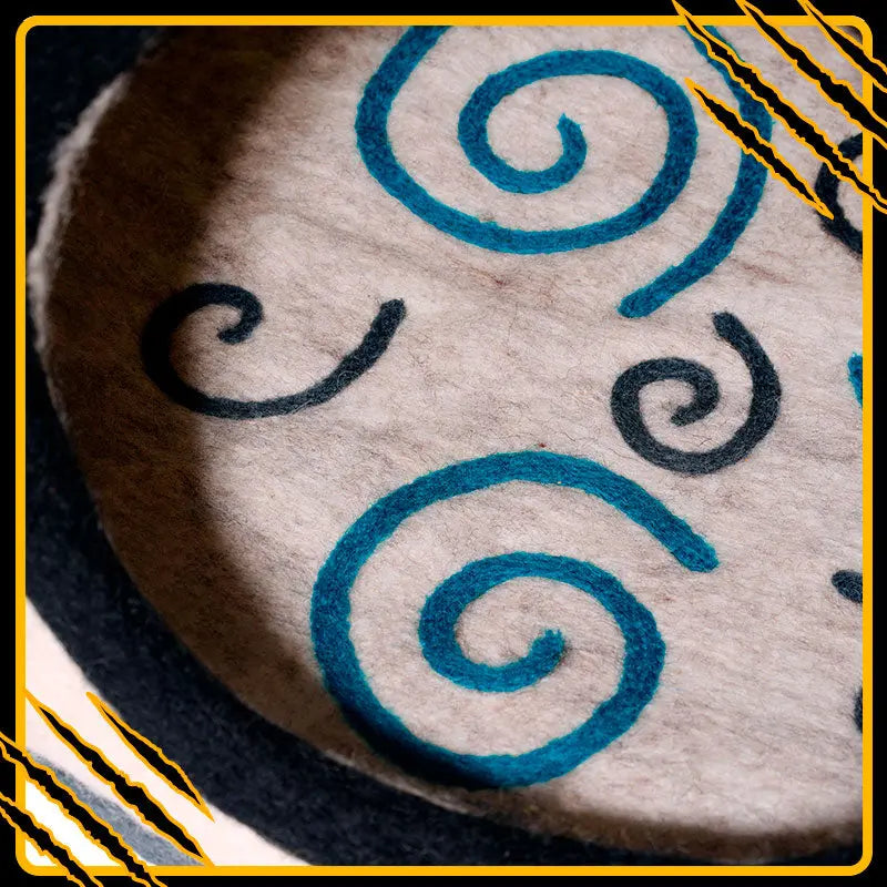 Coussin pour chat raven-mat-zeny – confort et douceur en laine feutrée naturelle in