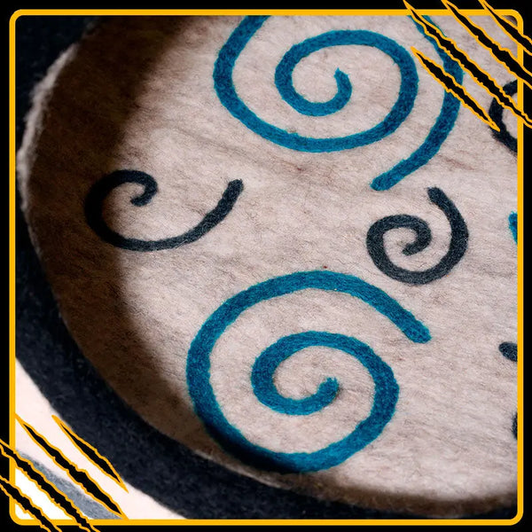 Coussin pour chat raven-mat-zeny – confort et douceur en laine feutrée naturelle in