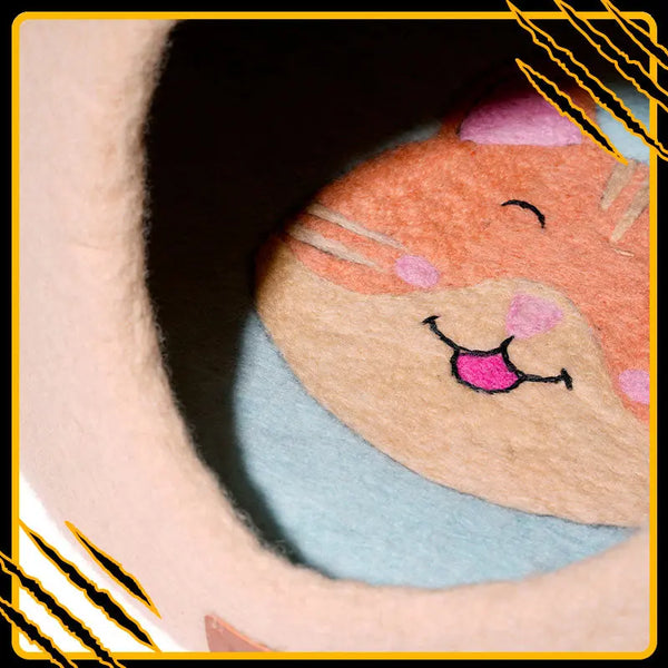 Coussin pour chat sinah-mat-joy – confort et douceur en laine feutrée naturelle in