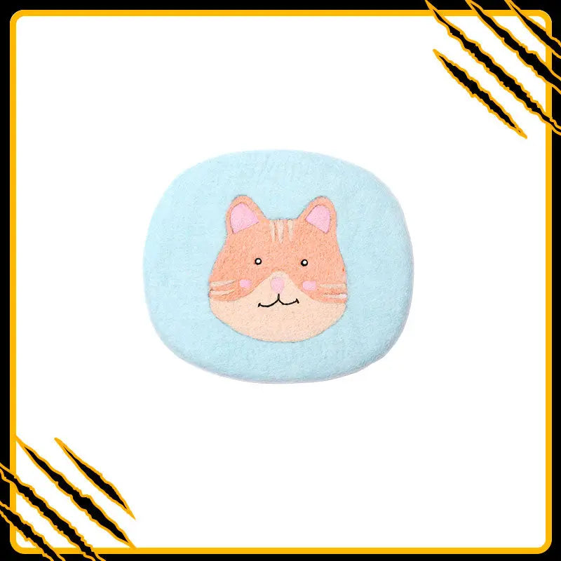 Coussin pour chat sinah-mat-res – confort et douceur en laine feutrée naturelle