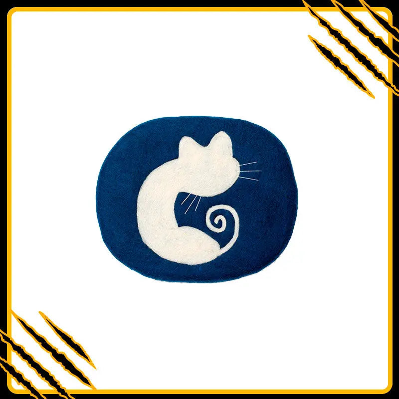 Coussin pour chat sky-mat-pix – confort et douceur en laine feutrée naturelle