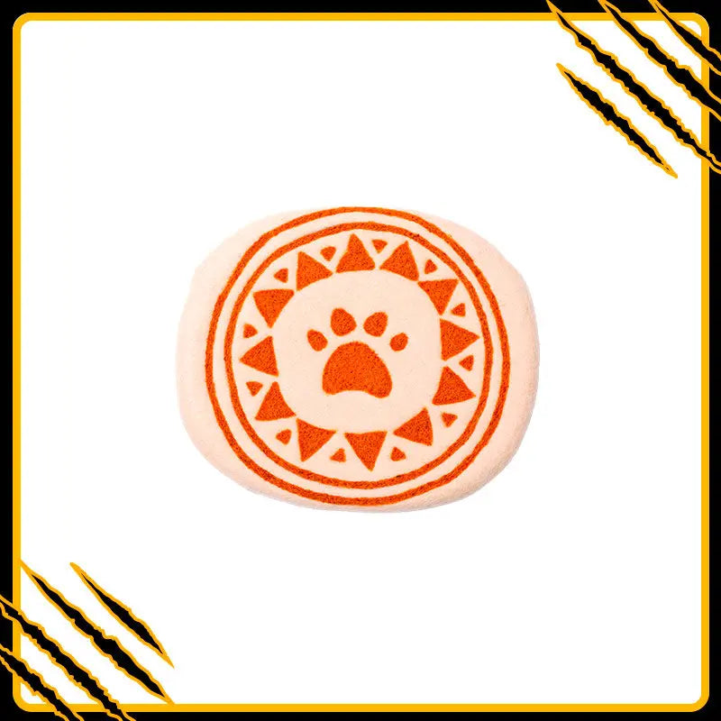 Coussin pour chat stone-mat-paw – confort et douceur en laine feutrée naturelle