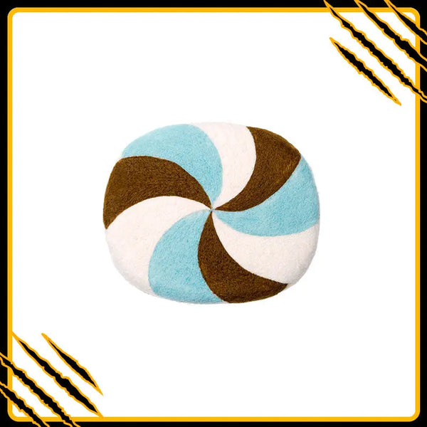 Coussin pour chat wave-mat-roll – confort et douceur en laine feutrée naturelle