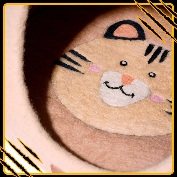 Coussin tapis decoration pour chat yeti-mat-res – confort et douceur en laine feutrée naturelle in