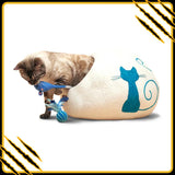 Grotte et maison decoration pour chat aquas en feutre de laine – abri et panier douillet