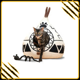 Grotte et maison decoration pour chat eagle en feutre de laine – abri et panier douillet