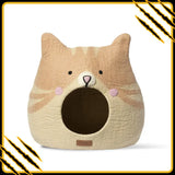 Grotte et maison decoration pour chat sinah en feutre de laine – abri et panier douillet