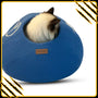 Grotte et maison decoration pour chat sky en feutre de laine – abri et panier douillet