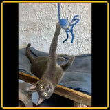 Grotte et maison pour chat wave en feutre de laine – abri et panier douillet5