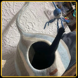 Grotte et maison pour chat wave en feutre de laine – abri et panier douillet6