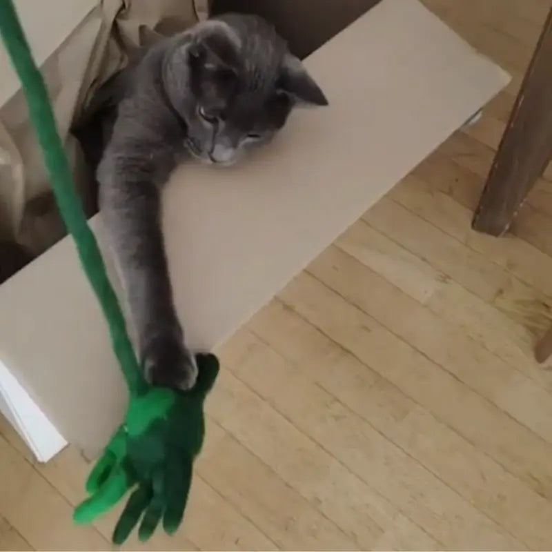 jouet pour chat feutre laine crabe naturel 2