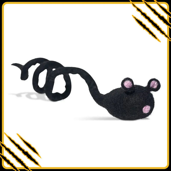 Jouet pour chat souris myo en feutre de laine – divertissant et naturel