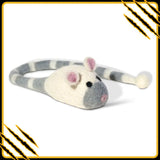 Jouet pour chat souris ragon en feutre de laine – divertissant et naturel