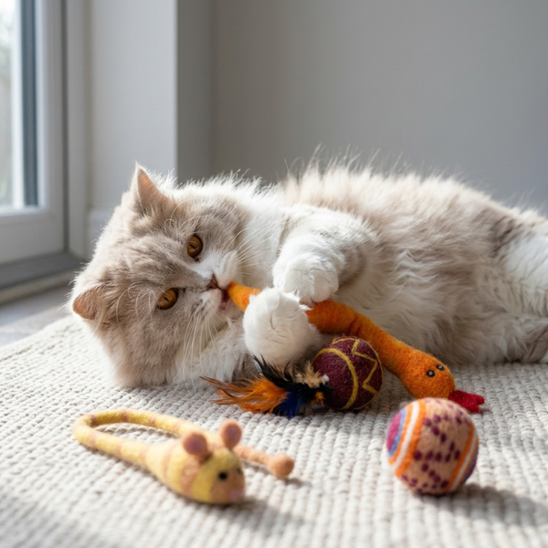 jouets naturels pour chat  les petits chasseurs