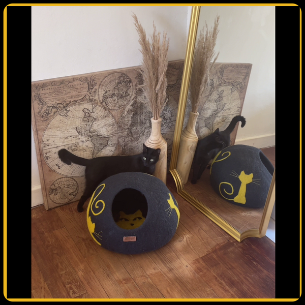 Panier pour chat naturel copie golden MariGold